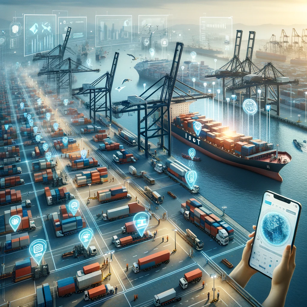 IoT-enabled port logistics operation