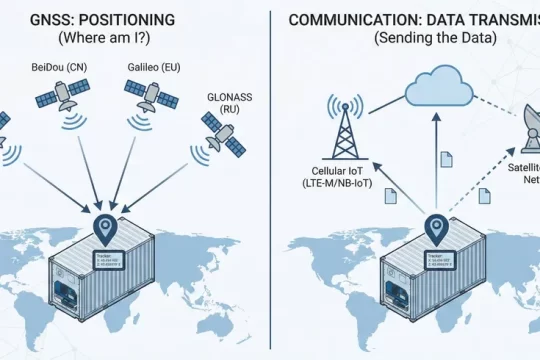 GNSS Positioning vs Satellite Communication in Cold Chain Tracking (and What “BeiDou” Really Means)