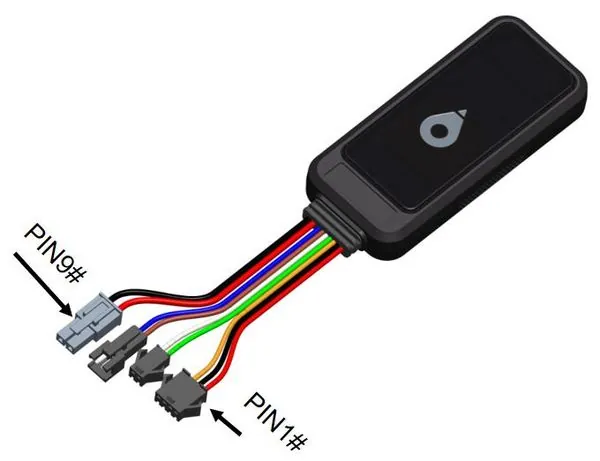 TK417 modular 9-pin hardware configuration diagram showing 6 selectable modules
