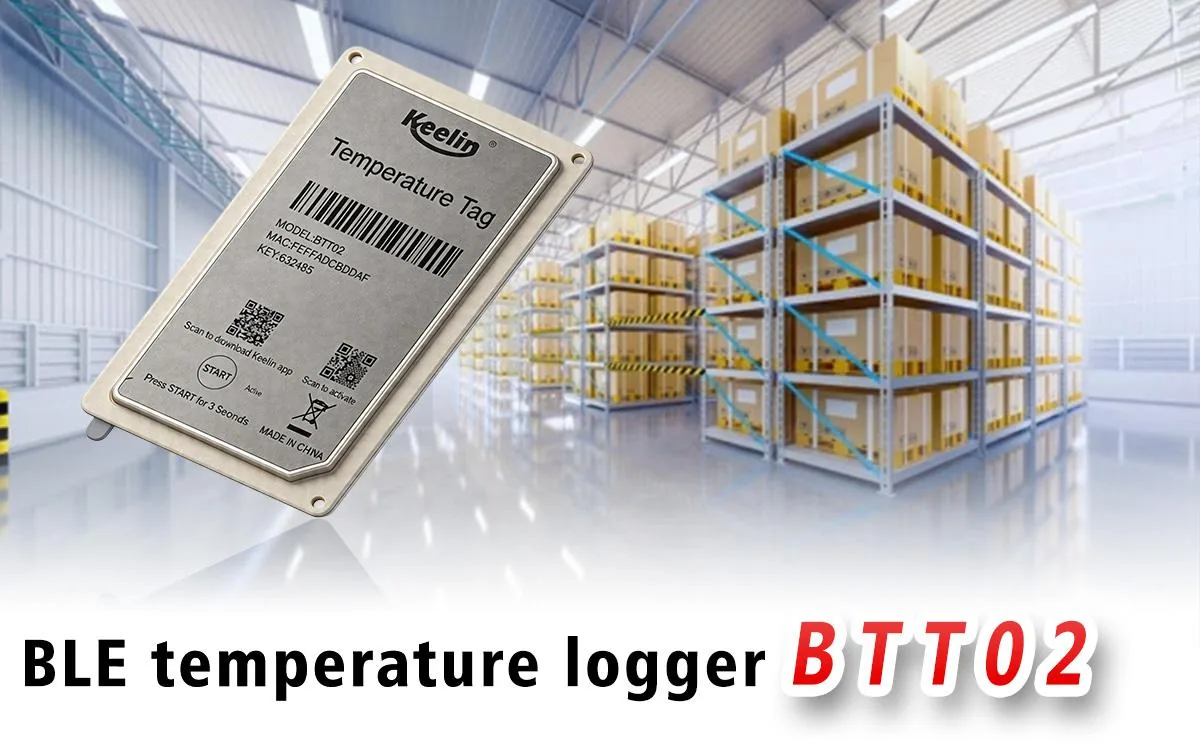 BTT02 BLE temperature logger deployed for warehouse and cold storage monitoring