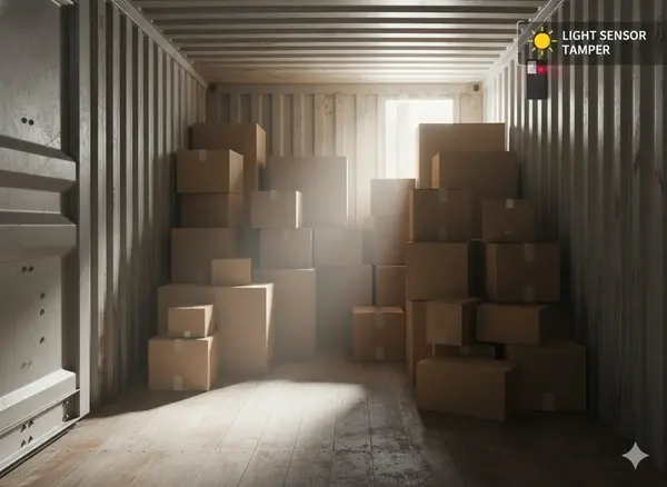 GPT12-X Ultra container light sensor tamper alert scenario